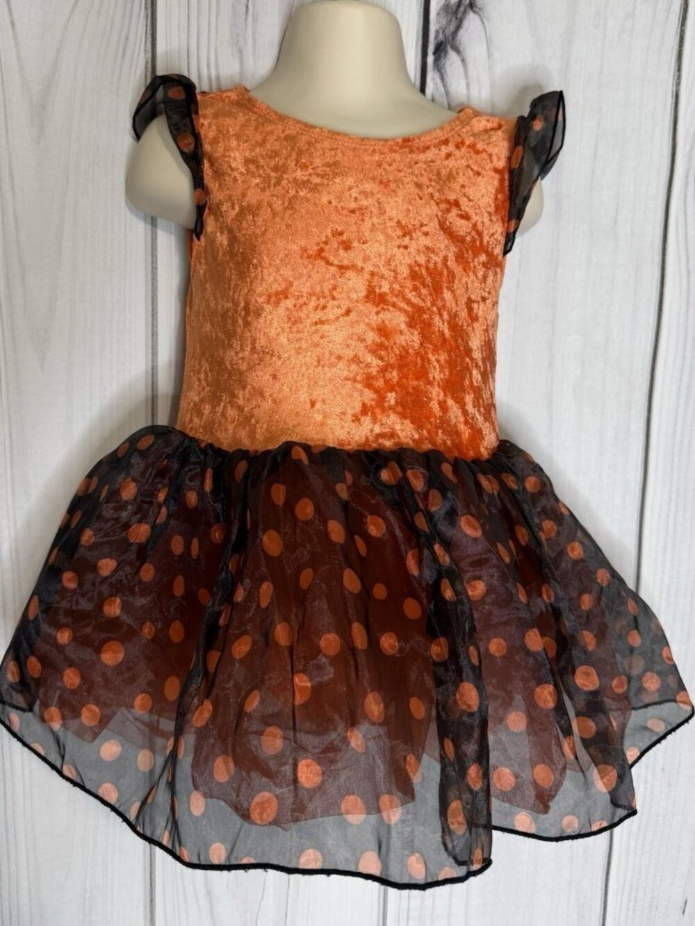Gymboree Halloween Costume Baby Butterfly Dress Sz 18-24M Orange Black Wings
